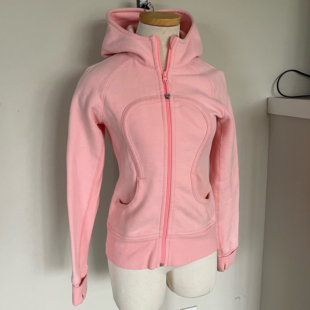 Lululemon Scuba Hoodie - Pink/Bleached Coral - sz 6